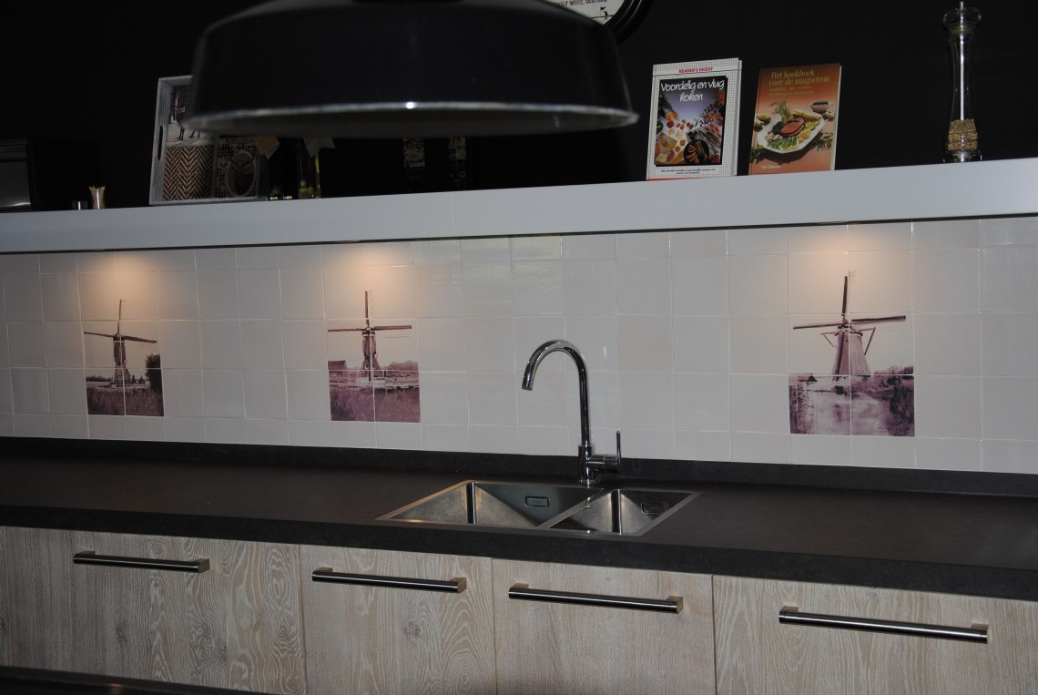 Houten keuken white wash in groot ammers keukenhof sliedrecht