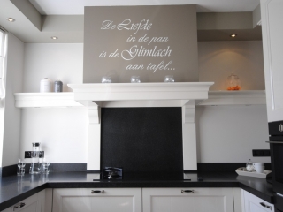 Handgeschilderde keuken Handgeschilderde keuken