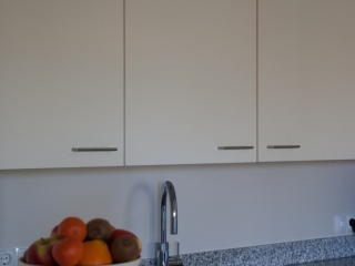 Hoekkeuken met veel bergruimte in appartement in Sliedrecht