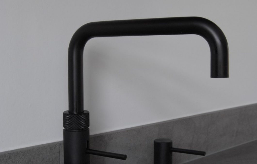 Quooker met mat zwarte finish