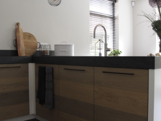 drie kleuren eiken Houten keukens