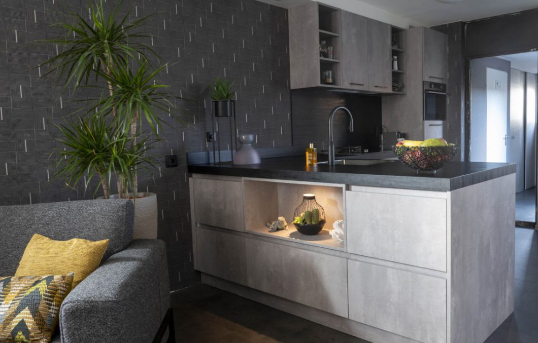 Betonlook keuken in Hardinxveld-Giessendam