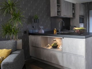 Betonlook keuken in Hardinxveld-Giessendam