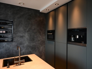 Fenix keuken met wijnkoeler